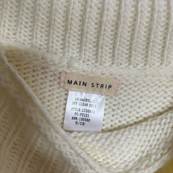 Main Strip Off Shoulder Tassel Long Sleeve Knit Fringe Sweater - Picture 9 of 9